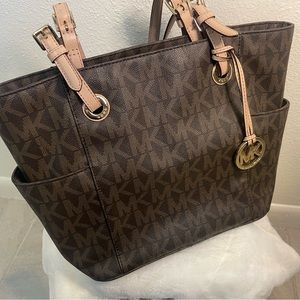 Brown and Tan Michael Kors Bag